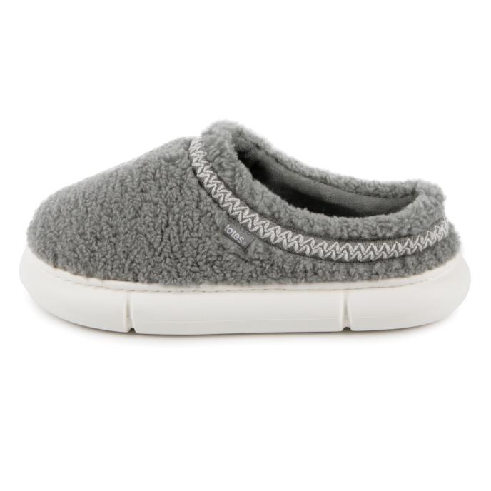 totes® Ladies Icons Cloud Borg Swept Back Mule Grey Extra Image 3
